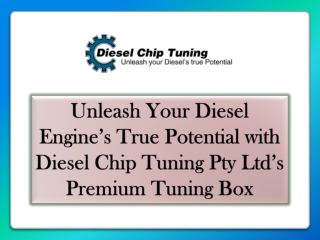 Unleash Diesel Power with Diesel Chip Tuning’s Premium Tuning Box