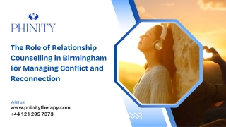 The Role of Relationship Counselling in Birmingham for Managing Conflict and Reconnection