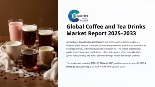 Coffee and Tea Drinks Market Report 2025