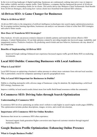 Webjuice Client Testimonials: Real Results from AI-Driven Strategies