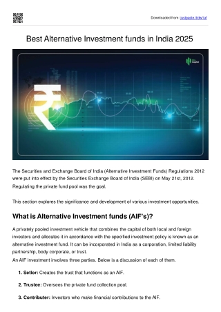 Best Alternative Investment funds in India 2025