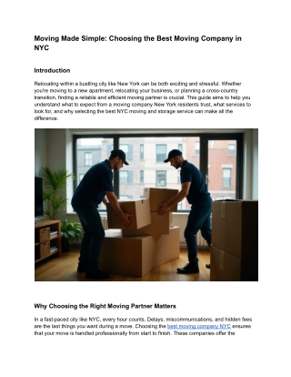 moving made simple choosing the best moving