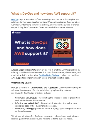 AWS DevOps Course Online Hyderabad | AWS DevOps