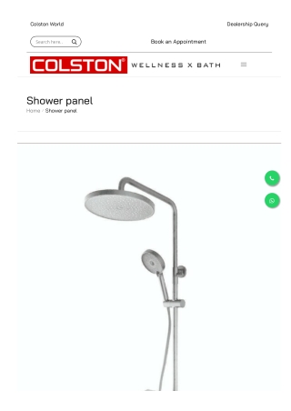 Shower Panel by Colston | Complete Shower Control