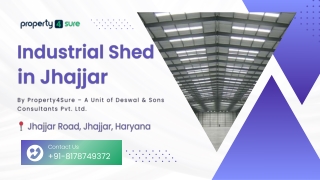 Industrial Shed in Jhajjar for Rent – 50,000 Sq. Ft. Space Available