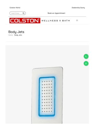 Body Jets by Colston | Targeted Hydrotherapy