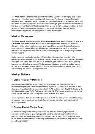 Avas Market : Size, Trends, and Growth Analysis 2032
