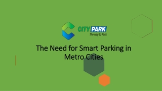 Smart Parking in Metro Cities A Game Changer for Urban Mobility