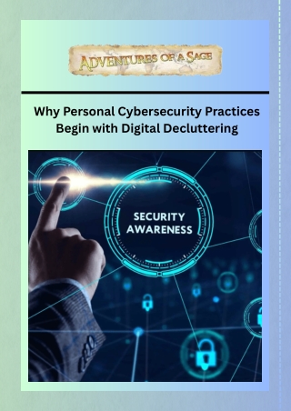 why personal cybersecurity practices begin with