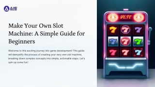 Make Your Own Slot Machine A Simple Guide for Beginners