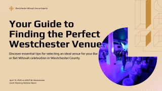 Your Guide to Finding the Perfect Westchester Venues for Mitzvahs