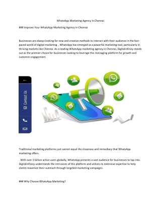 WhatsApp Marketing Agency in Chennai