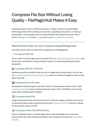 compress file size without losing quality