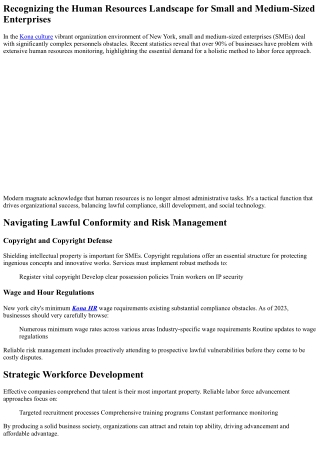 From Compliance to Society: Full-Spectrum HR Services for New york city's Magnat