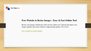Free Website to Resize Images  Easy & Fast Online Tool