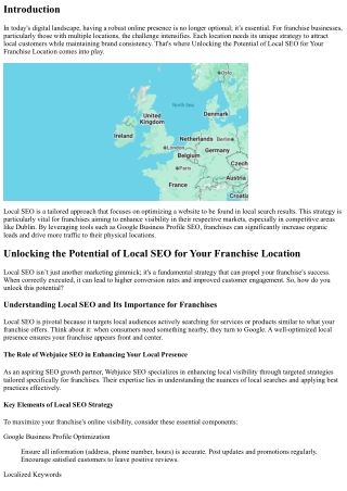 Unlocking the Potential of Local SEO for Your Franchise Location