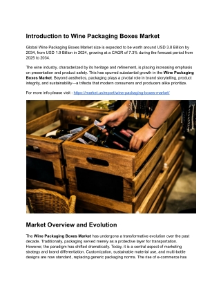 How Wine Packaging Boxes Are Elevating Brand Experiences