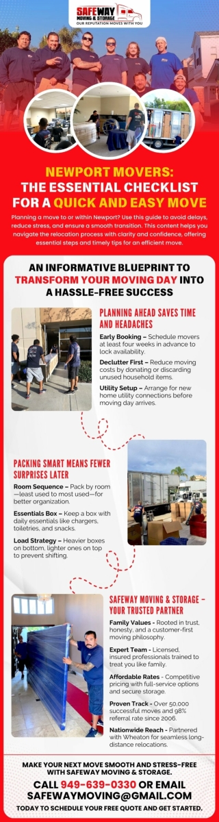 Newport Movers: The Essential Checklist for a Quick and Easy Move