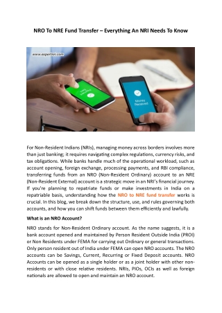 NRO To NRE Fund Transfer – Everything An NRI Needs To Know