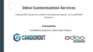 Odoo Customization Services by CandidRoot Solutions