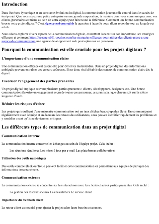Comment une bonne communication booste votre projet digital ?