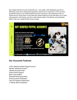 Best Websites to Buy Verified PayPal Accounts – Updated 2025