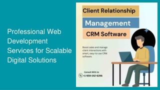 Professional Web Development Services for Scalable Digital Solutions