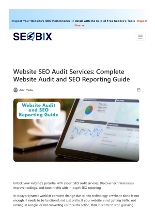 Website SEO Audit Services Complete Website Audit and SEO Reporting Guide