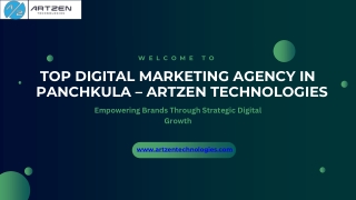 Top Digital Marketing Agency in Panchkula – Artzen Technologies