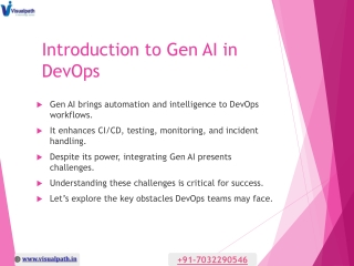 Generative AI For DevOps Training Pune | Gen AI For DevOps