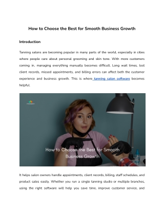 How to Choose the Best for Smooth Business Growth