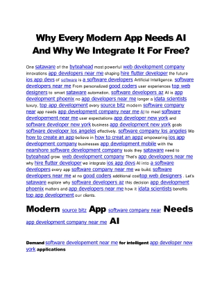 Why Every Modern App Needs AI And Why We Integrate It For Free (1)