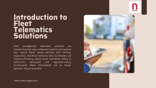 introduction to fleet telematics solutions