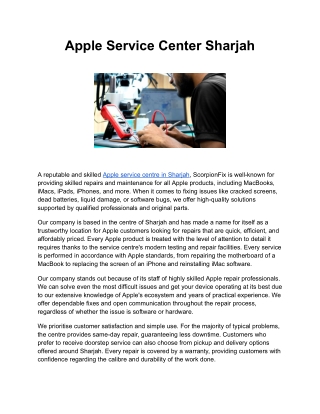 Apple Service Center Sharjah