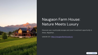 Premium Naugaon Farm House for Sale in Alwar: Nature Meets Luxury