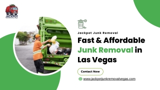 Affordable Junk Removal in Las Vegas – Jackpot Junk Removal
