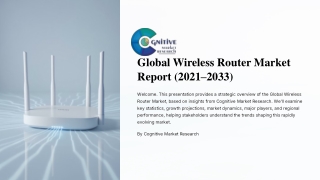 Global Wireless Router Market Report 2025 and its Size, Share and Trends