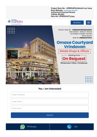 Omaxe Courtyard Vrindavan – New Commercial Launch