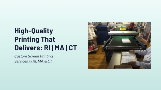High-Quality Printing That Delivers - RI, MA, CT
