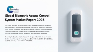 Biometric Access Control System Market Report 2025