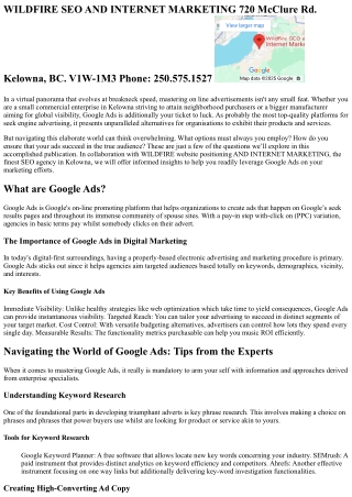 wildfire seo and internet marketing 720 mcclure rd