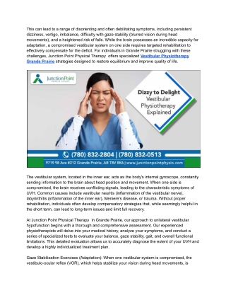 Unilateral Vestibular Hypofunction_ Rehabilitation Strategies