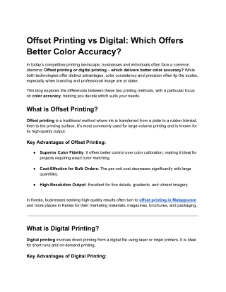 offset printing vs digital which offers better