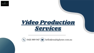 video production services