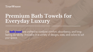 Buy 100% Cotton Bath Towels Online – Fast Shipping by Trueweave