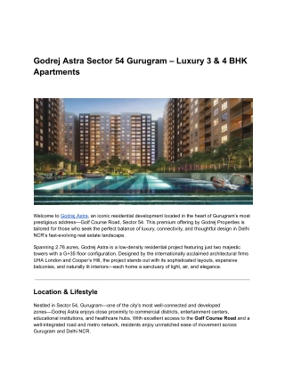 Godrej Astra