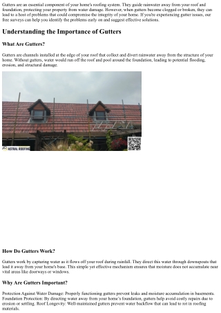 Gutter Issues? Learn How Our FREE Surveys Can Help You Fix Them!