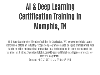 AI & Deep Learning Certification Training in Memphis, TN