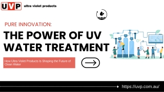 UV Water Treatment