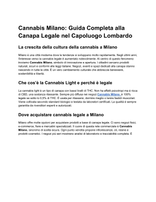 Cannabis Milano_ Guida Completa alla Canapa Legale nel Capoluogo Lombardo